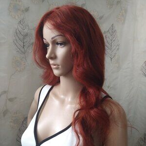 HUMAIN WIG REDDISH BROWN